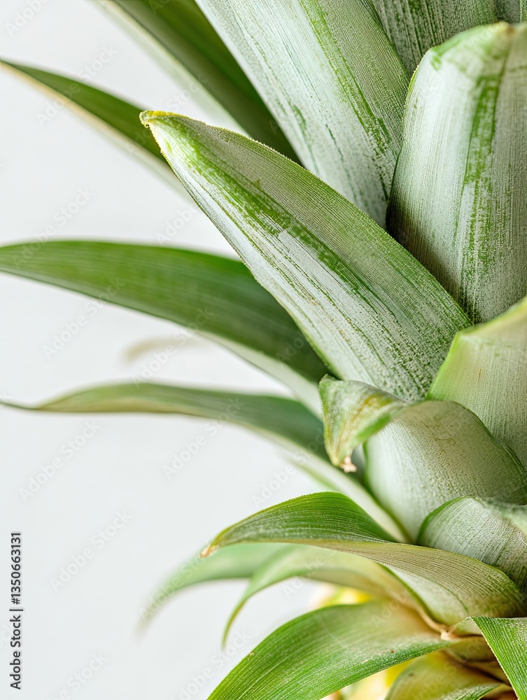 Obraz premium Fresh Pineapple Close-up for Studio Shot.