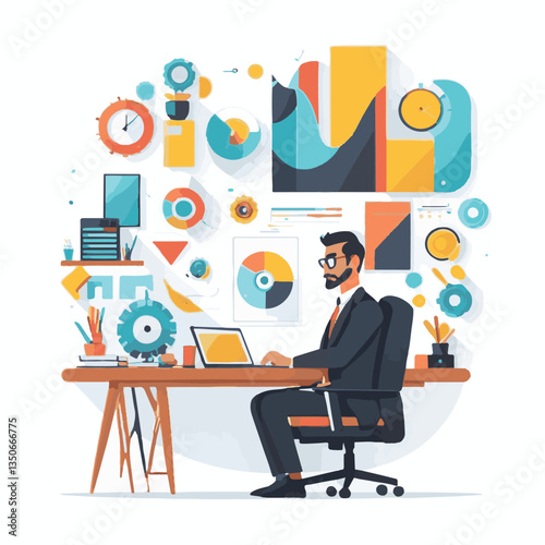 employee appreciation day, copy space, investment solution, 40 40s, boss, finance management, confident man, lawyer office, business, older adult, middle age, group, satisfied person, person, teamwork