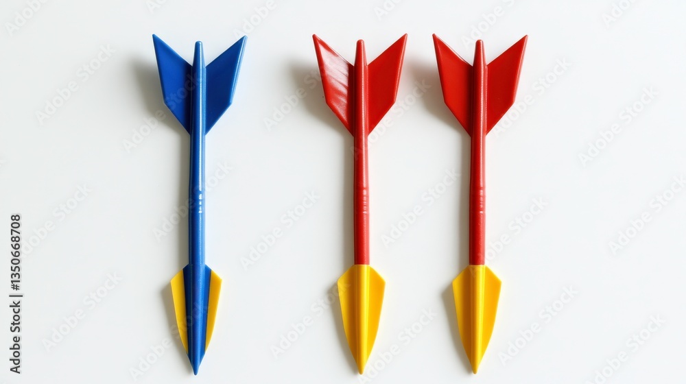 Colorful Arrows on Clean White Background