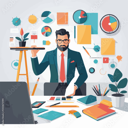 employee appreciation day, copy space, investment solution, 40 40s, boss, finance management, confident man, lawyer office, business, older adult, middle age, group, satisfied person, person, teamwork