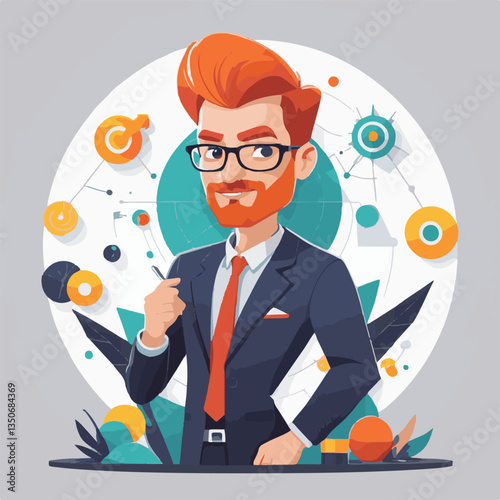 employee appreciation day, investment solution, copy space, boss, confident man, lawyer office, finance management, 40 40s, work, older adult, internet technology, satisfied person, group, middle age,