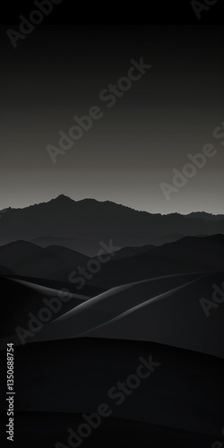 Wallpaper Mural Minimalist Mobile Phone Wallpaper with Dark Background and Dawn Theme Torontodigital.ca