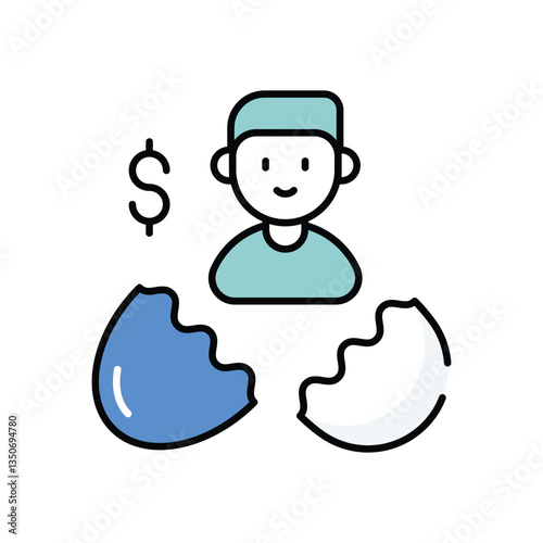 Business Incubator vector icon stock illustration