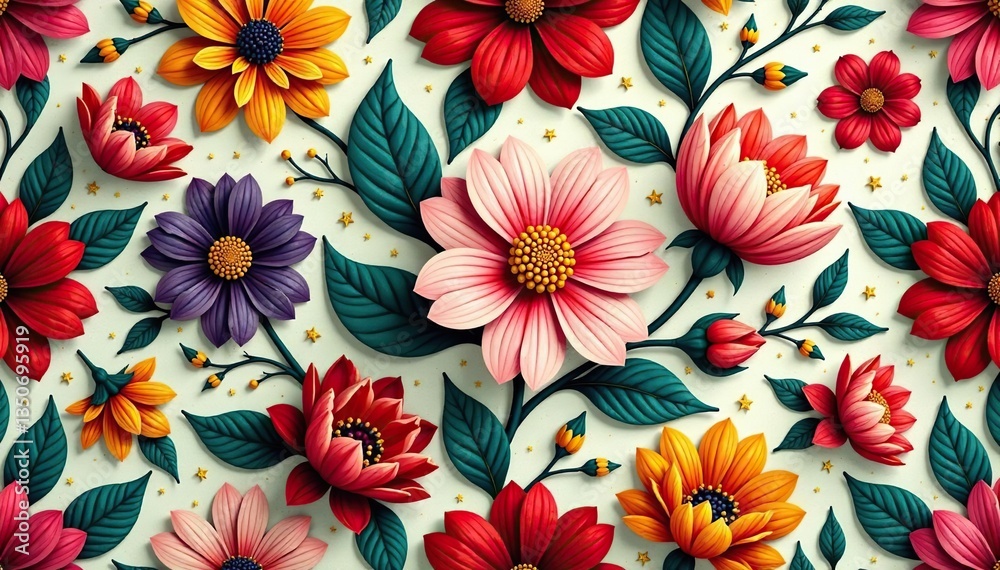 Intricate woven floral tapestry, seamless repeat, texture, embroidery Intricate woven floral tapestry, seamless repeat, texture, embroidery