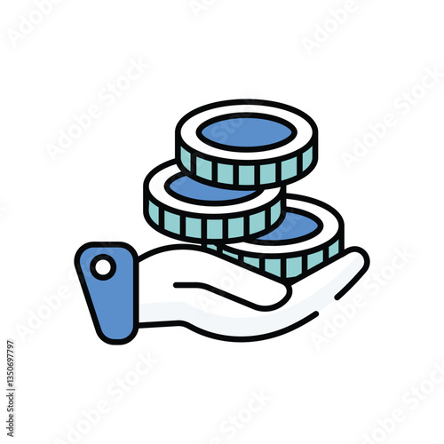 Ioc  vector icon stock illustration