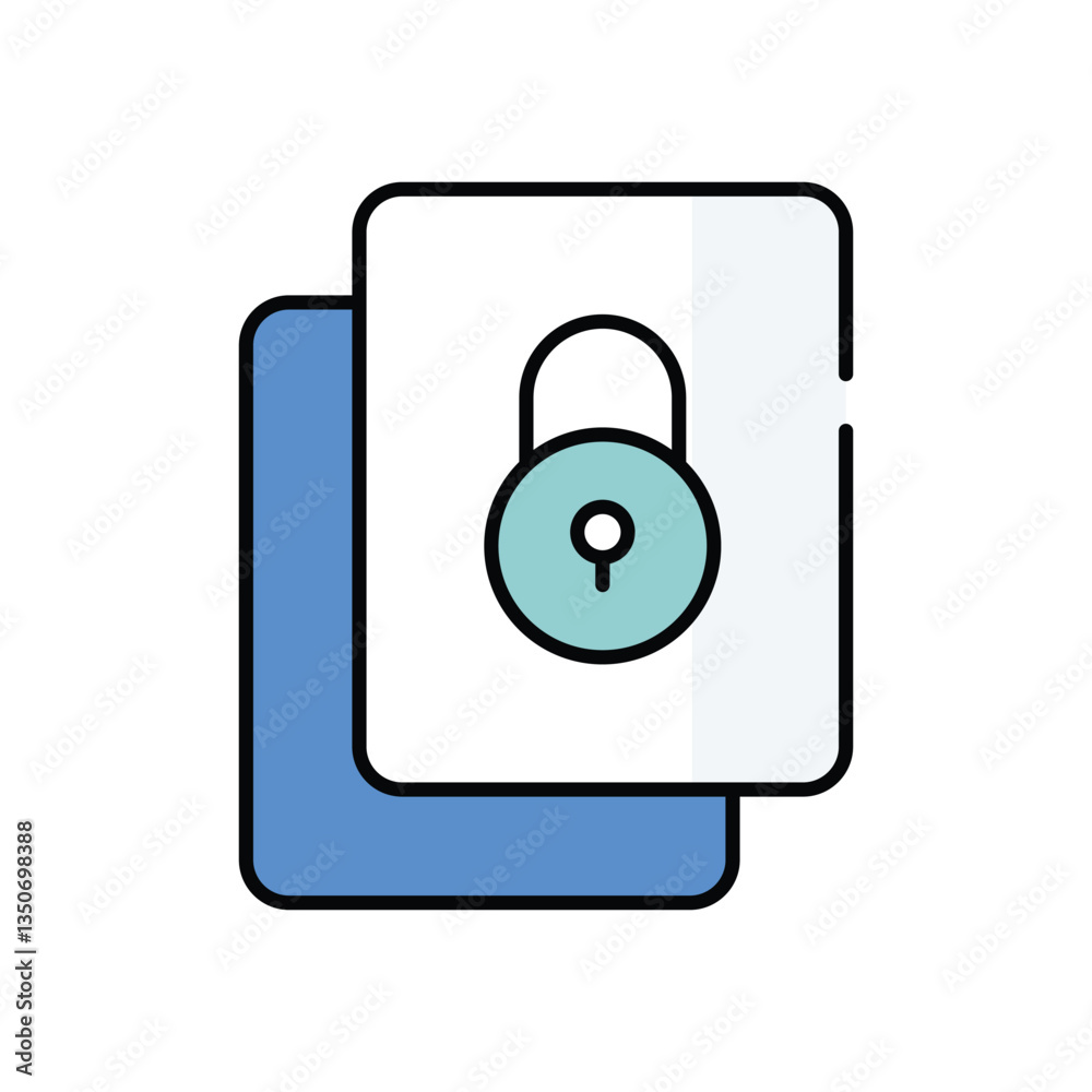 Encryption vector icon stock illustration Encryption vector icon stock illustration