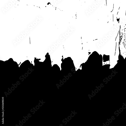 
simple background of brush strokes black on white