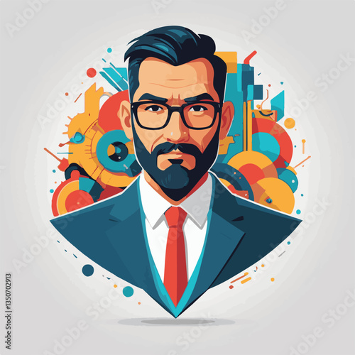 employee appreciation day, investment solution, copy space, boss, confident man, lawyer office, finance management, 40 40s, work, older adult, internet technology, satisfied person, group, middle age,