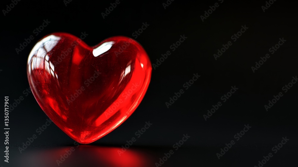 Red heart symbol on dark backdrop, conveying love and simplicity in a minimalist design.
Red heart symbol on dark backdrop, conveying love and simplicity in a minimalist design.