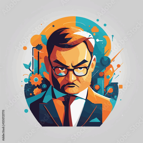 employee appreciation day, investment solution, copy space, boss, confident man, lawyer office, finance management, 40 40s, work, older adult, internet technology, satisfied person, group, middle age,