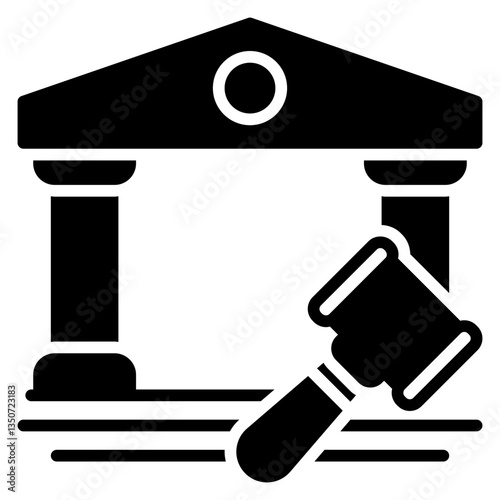 Court Room Solid Icon