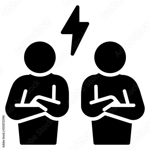 Conflict Resolution Solid Icon