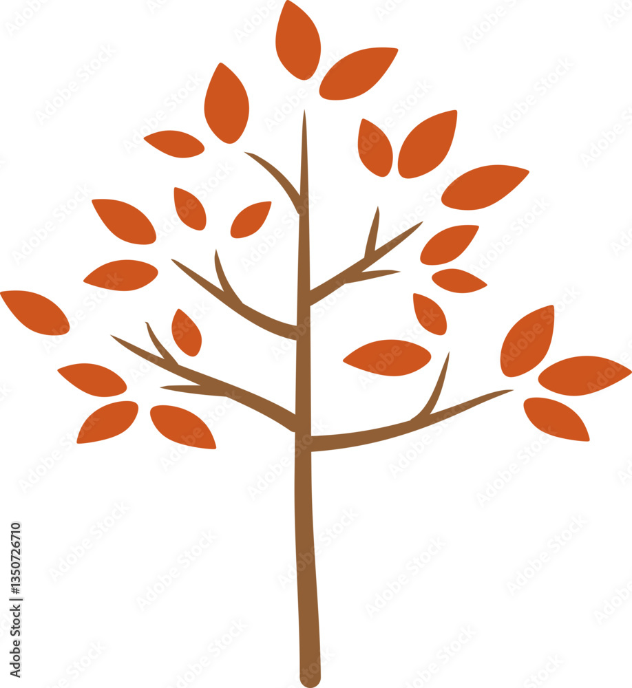 Obraz premium Doodle Tree illustration Element Set