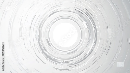 Abstract concentric circles technology background design