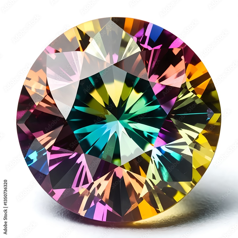 Obraz premium Rainbow Mystic Topaz Gemstone