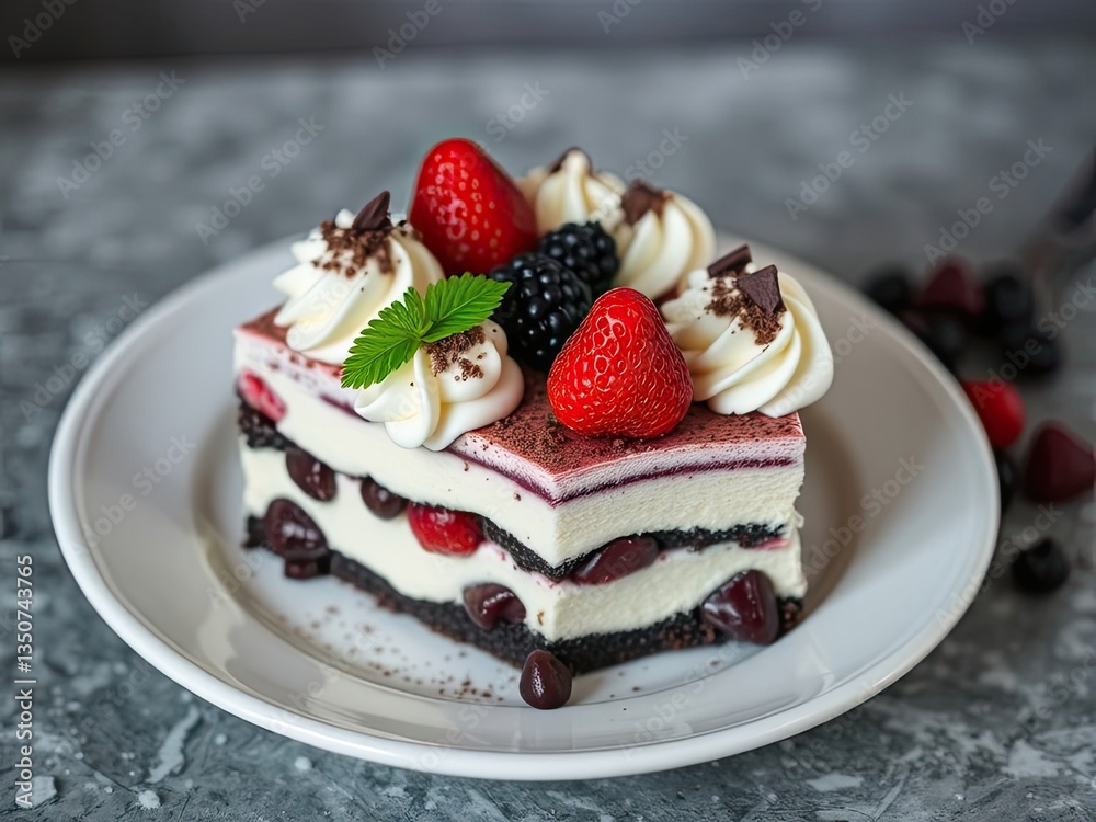 chocolate cake with strawberries chocolate cake with strawberries