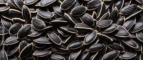 Black Sunflower Seeds Background
