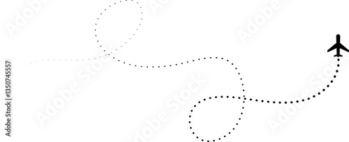 Airplane routes, travel 