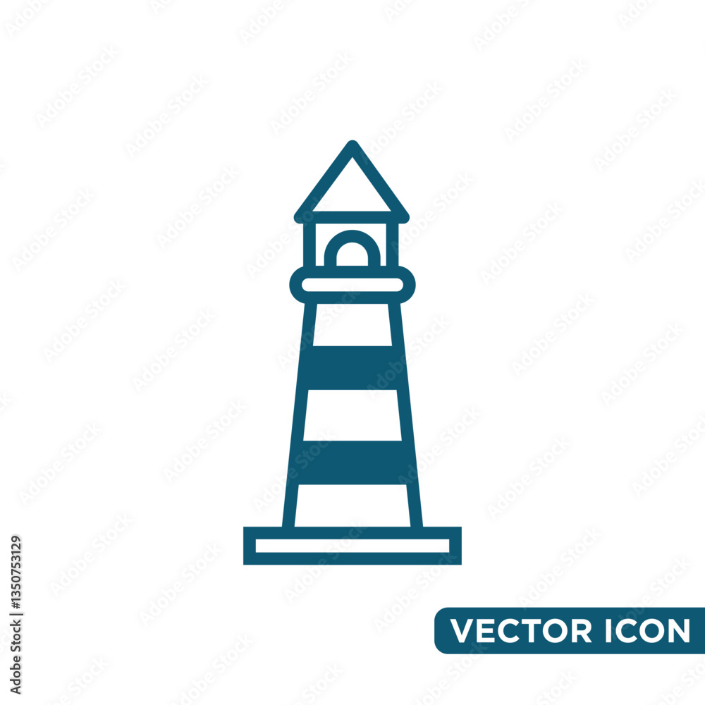 Simple Lighthouse Icon Design Template Simple Lighthouse Icon Design Template