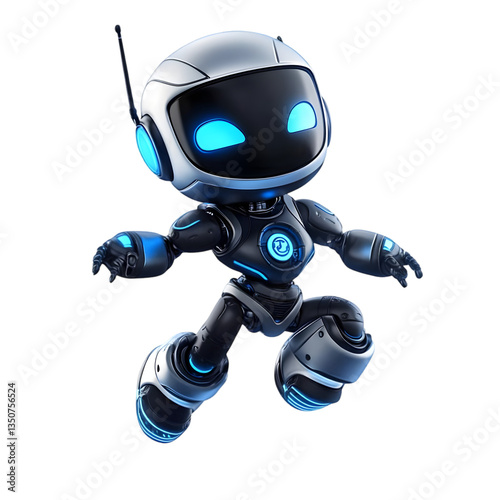 3D Futuristic Robot Character Design