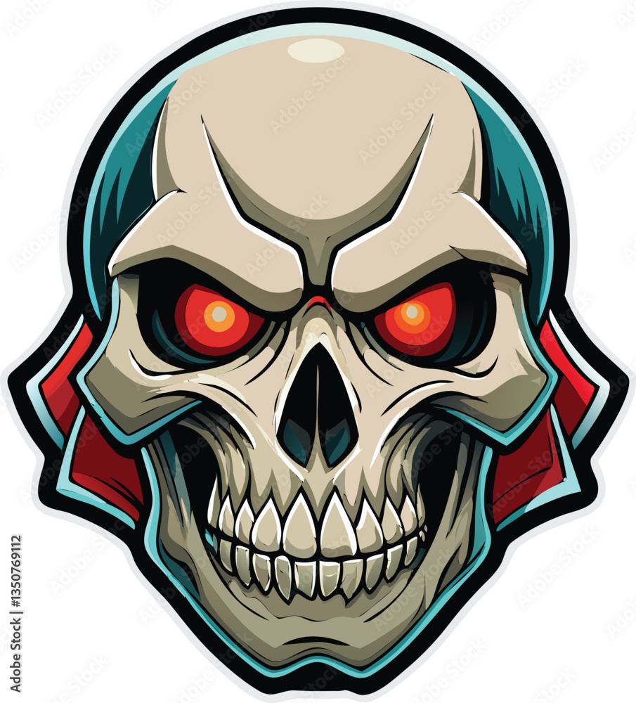 Hollow Eye Skull Face – Available on EPS File Hollow Eye Skull Face – Available on EPS File