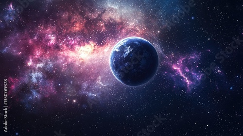 Creative design for a 4k wallpaper of space
