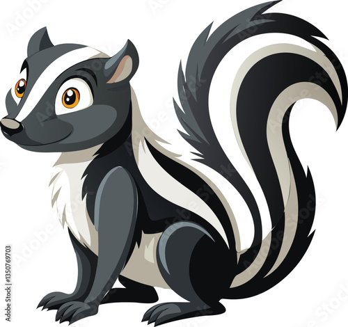 Wallpaper Mural Funny Comic Skunk Vector Art – Available on EPS File Torontodigital.ca
