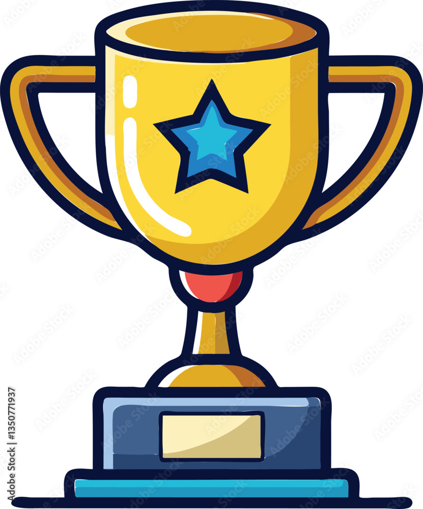 Elegant Minimalist Trophy Vector Illustration – Available on EPS File Elegant Minimalist Trophy Vector Illustration – Available on EPS File