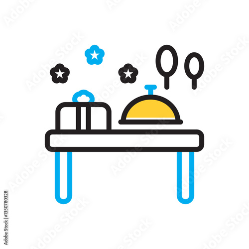 Multi color icon for occasion