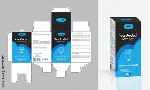 Syrup packaging Box Brand Syrup Medicine Packaging vector illustration or white color theme with background.