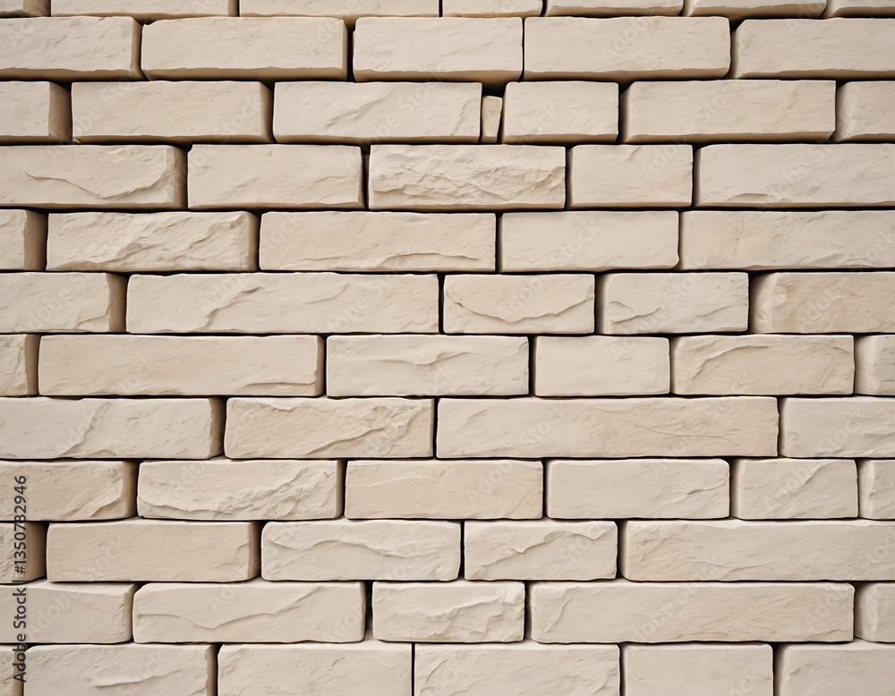 Obraz premium Beige Brick Wall Texture