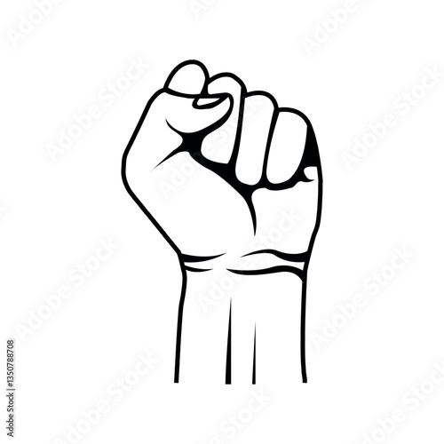 Hand fists, Hand fists vector, Hand raised vector