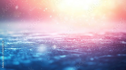 please create a simple illustrated blurred background for a cover art for a book. This should be generic, like a plain ice rink. There should be an empty space up 