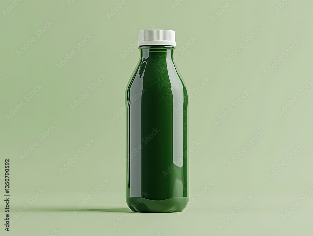 Green Juice Bottle for Studio Shot. Green Juice Bottle for Studio Shot.