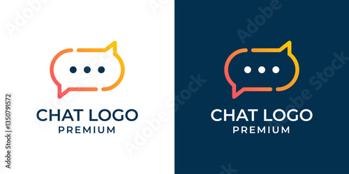 Initial letter C logo chat app icon vector illustration template. Discussion, conversation, talk, chat logo design. Minimalist modern chat technology logo.