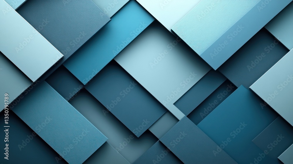Abstract Blue Geometric Pattern: Shades of Serenity Abstract Blue Geometric Pattern: Shades of Serenity