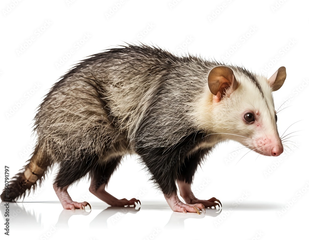 Virginia Opossum, Young Opossum, Wildlife, Close-up Virginia Opossum, Young Opossum, Wildlife, Close-up