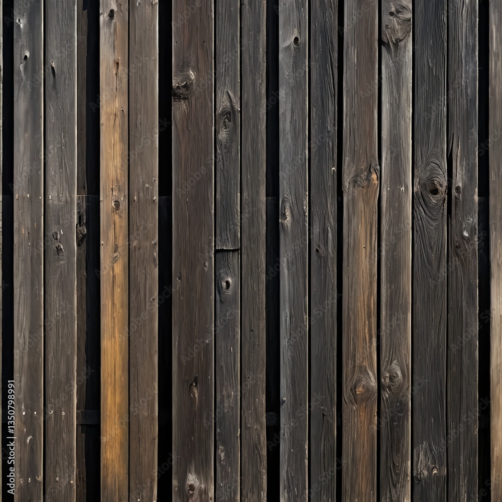 Fototapeta premium Dark Weathered Wooden Plank Wall Texture
