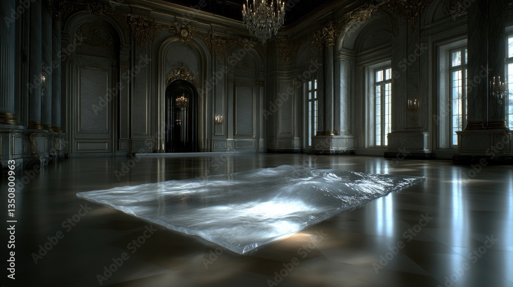 Obraz premium Tranquil Water Surface in Grand Hall