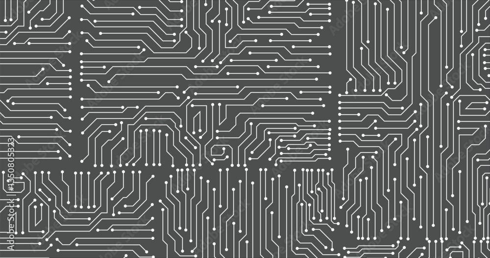 Technology black circuit diagram concept. High-tech circuit board connection system. Vector abstract technology on white background. Technology black circuit diagram concept. High-tech circuit board connection system. Vector abstract technology on white background.