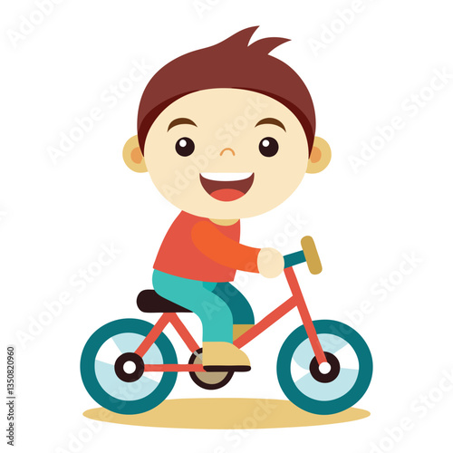 little boy riding a bike
