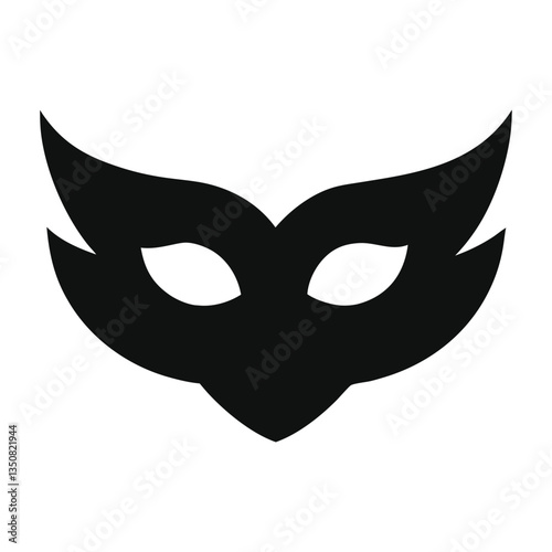 black and white mask