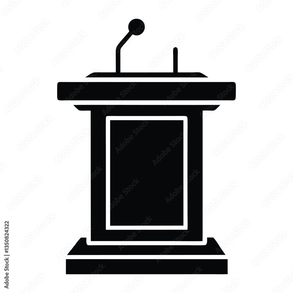 vector illustration of a podium isolated on white vector illustration of a podium isolated on white