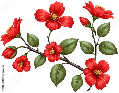 Red Flower Branch