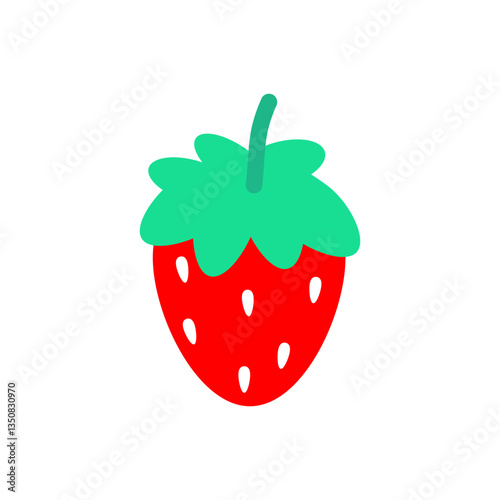 Strawberry icon. Vector strawberry. Juicy strawberry. Strawberry texture.