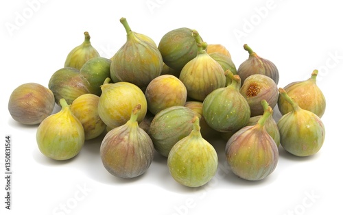 Wallpaper Mural Fresh Ripe Figs Pile, Green and Purple Figs Bunch, Healthy Figs Harvest Torontodigital.ca