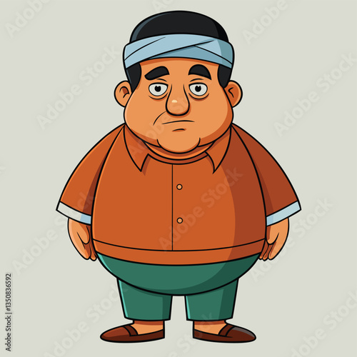 cartoon character of a man