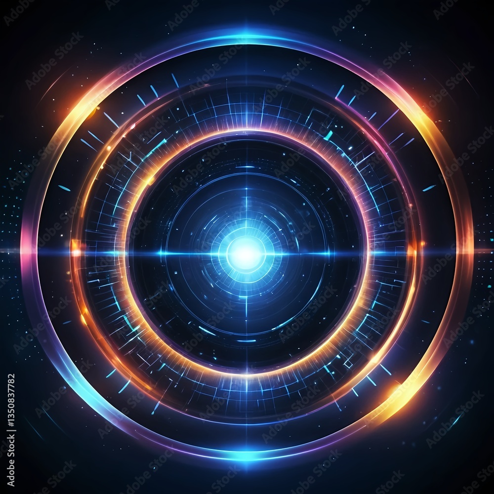 Obraz premium Futuristic Technology Interface