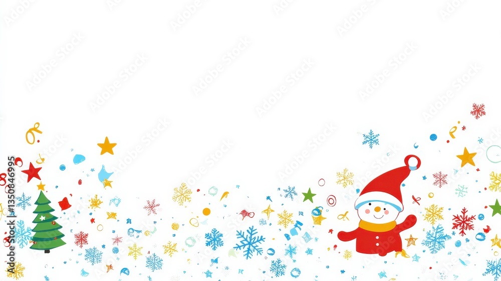 Seasonal Vector Illustrations with Ample Copy Space Seasonal Vector Illustrations with Ample Copy Space