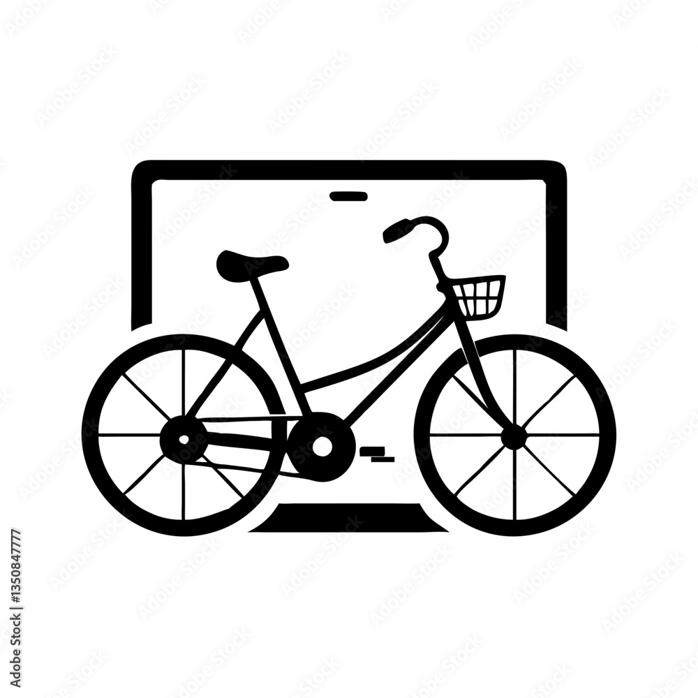 Fototapeta premium Bicycle Hand Drawing